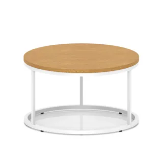 Impulse Round Coffee Table With Metal Frame