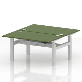Air Back-to-Back Height Adjustable Bench Desk - 2 Person