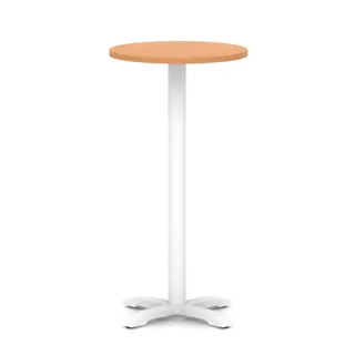 Italia Round Poseur Table With Cross Base