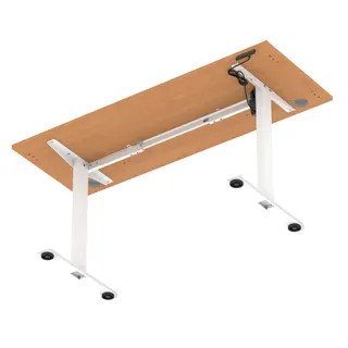 Air Lite Height Adjustable Slimline Desk With Cable Ports